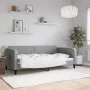 Sofá cama tela gris claro 100x200 cm de vidaXL, Camas y somieres - Ref: Foro24-354038, Precio: 194,53 €, Descuento: %