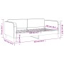 Hellgraues Schlafsofa aus Stoff, 100 x 200 cm von vidaXL, Betten und Lattenroste - Ref: Foro24-354038, Preis: 197,44 €, Rabat...