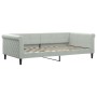 Hellgraues Samtschlafsofa 100x200 cm von vidaXL, Betten und Lattenroste - Ref: Foro24-354251, Preis: 198,08 €, Rabatt: %