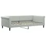 Hellgraues Samtschlafsofa 100x200 cm von vidaXL, Betten und Lattenroste - Ref: Foro24-354251, Preis: 195,17 €, Rabatt: %