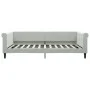 Hellgraues Samtschlafsofa 100x200 cm von vidaXL, Betten und Lattenroste - Ref: Foro24-354251, Preis: 195,17 €, Rabatt: %