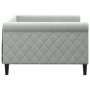 Hellgraues Samtschlafsofa 100x200 cm von vidaXL, Betten und Lattenroste - Ref: Foro24-354251, Preis: 198,08 €, Rabatt: %