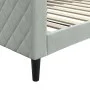 Hellgraues Samtschlafsofa 100x200 cm von vidaXL, Betten und Lattenroste - Ref: Foro24-354251, Preis: 195,17 €, Rabatt: %