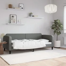 Dark gray fabric sofa bed 80x200 cm by vidaXL, Beds and slatted bases - Ref: Foro24-354029, Price: 182,65 €, Discount: %