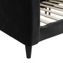 Sofá cama terciopelo negro 100x200 cm de vidaXL, Camas y somieres - Ref: Foro24-354097, Precio: 193,81 €, Descuento: %