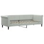 Hellgraues Samtschlafsofa 80x200 cm von vidaXL, Betten und Lattenroste - Ref: Foro24-354237, Preis: 188,76 €, Rabatt: %