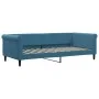 Sofá cama terciopelo azul 90x200 cm de vidaXL, Camas y somieres - Ref: Foro24-354243, Precio: 186,41 €, Descuento: %