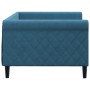 Blaues Samtschlafsofa 90x200 cm von vidaXL, Betten und Lattenroste - Ref: Foro24-354243, Preis: 189,23 €, Rabatt: %
