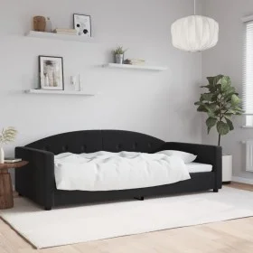 Schlafsofa aus schwarzem Samt, 100 x 200 cm von vidaXL, Betten und Lattenroste - Ref: Foro24-354147, Preis: 193,45 €, Rabatt: %