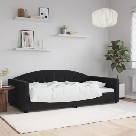 Schlafsofa aus schwarzem Samt, 100 x 200 cm von vidaXL, Betten und Lattenroste - Ref: Foro24-354147, Preis: 193,45 €, Rabatt: %