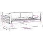 Black velvet sofa bed 80x200 cm by vidaXL, Beds and slatted bases - Ref: Foro24-354241, Price: 182,81 €, Discount: %