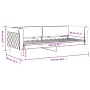 Sofá cama terciopelo negro 80x200 cm de vidaXL, Camas y somieres - Ref: Foro24-354241, Precio: 185,02 €, Descuento: %
