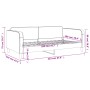 Sofá cama tela negro 100x200 cm de vidaXL, Camas y somieres - Ref: Foro24-354040, Precio: 197,35 €, Descuento: %