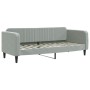 Sofá cama terciopelo gris claro 80x200 cm de vidaXL, Camas y somieres - Ref: Foro24-354079, Precio: 186,73 €, Descuento: %