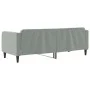 Light gray velvet sofa bed 80x200 cm by vidaXL, Beds and slatted bases - Ref: Foro24-354079, Price: 185,30 €, Discount: %