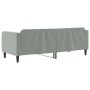 Sofá cama terciopelo gris claro 80x200 cm de vidaXL, Camas y somieres - Ref: Foro24-354079, Precio: 186,73 €, Descuento: %