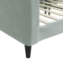 Sofá cama terciopelo gris claro 80x200 cm de vidaXL, Camas y somieres - Ref: Foro24-354079, Precio: 186,73 €, Descuento: %