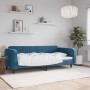 Blaues Samtschlafsofa 90x200 cm von vidaXL, Betten und Lattenroste - Ref: Foro24-354085, Preis: 186,26 €, Rabatt: %