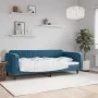Sofá cama terciopelo azul 90x200 cm de vidaXL, Camas y somieres - Ref: Foro24-354085, Precio: 183,51 €, Descuento: %