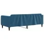 Blaues Samtschlafsofa 90x200 cm von vidaXL, Betten und Lattenroste - Ref: Foro24-354085, Preis: 183,51 €, Rabatt: %