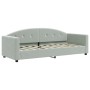 Sofá cama terciopelo gris claro 80x200 cm de vidaXL, Camas y somieres - Ref: Foro24-354129, Precio: 184,90 €, Descuento: %
