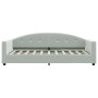 Sofá cama terciopelo gris claro 80x200 cm de vidaXL, Camas y somieres - Ref: Foro24-354129, Precio: 184,90 €, Descuento: %