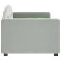 Light gray velvet sofa bed 80x200 cm by vidaXL, Beds and slatted bases - Ref: Foro24-354129, Price: 182,14 €, Discount: %