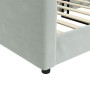 Sofá cama terciopelo gris claro 80x200 cm de vidaXL, Camas y somieres - Ref: Foro24-354129, Precio: 184,90 €, Descuento: %