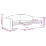 Dunkelgrünes Samtschlafsofa 90x200 cm von vidaXL, Betten und Lattenroste - Ref: Foro24-354138, Preis: 187,95 €, Rabatt: %