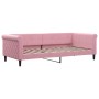 Rosafarbenes Samtschlafsofa 90x200 cm von vidaXL, Betten und Lattenroste - Ref: Foro24-354247, Preis: 190,39 €, Rabatt: %