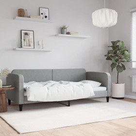 Hellgraues Schlafsofa aus Stoff, 80 x 200 cm von vidaXL, Betten und Lattenroste - Ref: Foro24-354028, Preis: 189,92 €, Rabatt: %