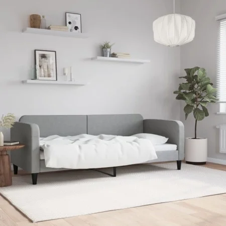 Light gray fabric sofa bed 80x200 cm by vidaXL, Beds and slatted bases - Ref: Foro24-354028, Price: 187,15 €, Discount: %