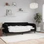 Sofá cama terciopelo negro 80x200 cm de vidaXL, Camas y somieres - Ref: Foro24-354083, Precio: 179,64 €, Descuento: %