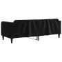 Sofá cama terciopelo negro 80x200 cm de vidaXL, Camas y somieres - Ref: Foro24-354083, Precio: 179,64 €, Descuento: %