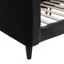 Sofá cama terciopelo negro 80x200 cm de vidaXL, Camas y somieres - Ref: Foro24-354083, Precio: 179,64 €, Descuento: %