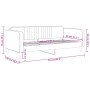 Schlafsofa aus schwarzem Samt, 80 x 200 cm von vidaXL, Betten und Lattenroste - Ref: Foro24-354083, Preis: 182,36 €, Rabatt: %