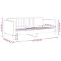 Sofá cama terciopelo negro 80x200 cm de vidaXL, Camas y somieres - Ref: Foro24-354083, Precio: 179,64 €, Descuento: %