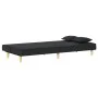 Sofá cama de tela negro de vidaXL, Sofás - Ref: Foro24-351902, Precio: 252,56 €, Descuento: %