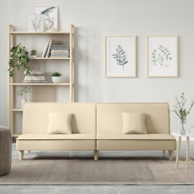 Cream fabric sofa bed by vidaXL, Sofas - Ref: Foro24-351903, Price: 268,85 €, Discount: %