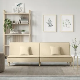 Cream fabric sofa bed by vidaXL, Sofas - Ref: Foro24-351903, Price: 263,93 €, Discount: %