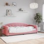 Sofá cama terciopelo rosa 90x200 cm de vidaXL, Camas y somieres - Ref: Foro24-354139, Precio: 187,62 €, Descuento: %