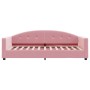 Sofá cama terciopelo rosa 90x200 cm de vidaXL, Camas y somieres - Ref: Foro24-354139, Precio: 187,62 €, Descuento: %