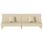 Cream fabric sofa bed by vidaXL, Sofas - Ref: Foro24-351903, Price: 268,85 €, Discount: %