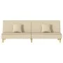 Schlafsofa aus cremefarbenem Stoff von vidaXL, Sofas - Ref: Foro24-351903, Preis: 263,93 €, Rabatt: %