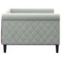 Hellgraues Samtschlafsofa 90x190 cm von vidaXL, Betten und Lattenroste - Ref: Foro24-354257, Preis: 189,86 €, Rabatt: %