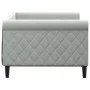 Light gray velvet sofa bed 90x190 cm by vidaXL, Beds and slatted bases - Ref: Foro24-354257, Price: 189,86 €, Discount: %