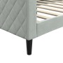 Hellgraues Samtschlafsofa 90x190 cm von vidaXL, Betten und Lattenroste - Ref: Foro24-354257, Preis: 189,86 €, Rabatt: %