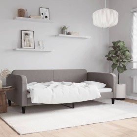 Taupegraues Schlafsofa aus Stoff, 100 x 200 cm von vidaXL, Betten und Lattenroste - Ref: Foro24-354041, Preis: 197,29 €, Raba...
