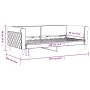 Hellgraues Samtschlafsofa 90x190 cm von vidaXL, Betten und Lattenroste - Ref: Foro24-354257, Preis: 187,08 €, Rabatt: %