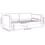 Sofá cama tela gris taupe 100x200 cm de vidaXL, Camas y somieres - Ref: Foro24-354041, Precio: 194,39 €, Descuento: %